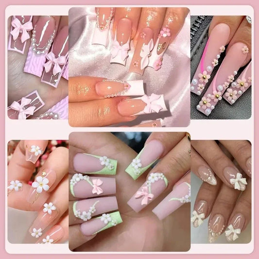 Acrylic Nail Charms and 3D Nail Art Decorations for Manicure Enthusiasts