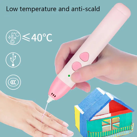 3D Printing Pen and Creative Drawing Tool for Kids Learning and Artistic Play