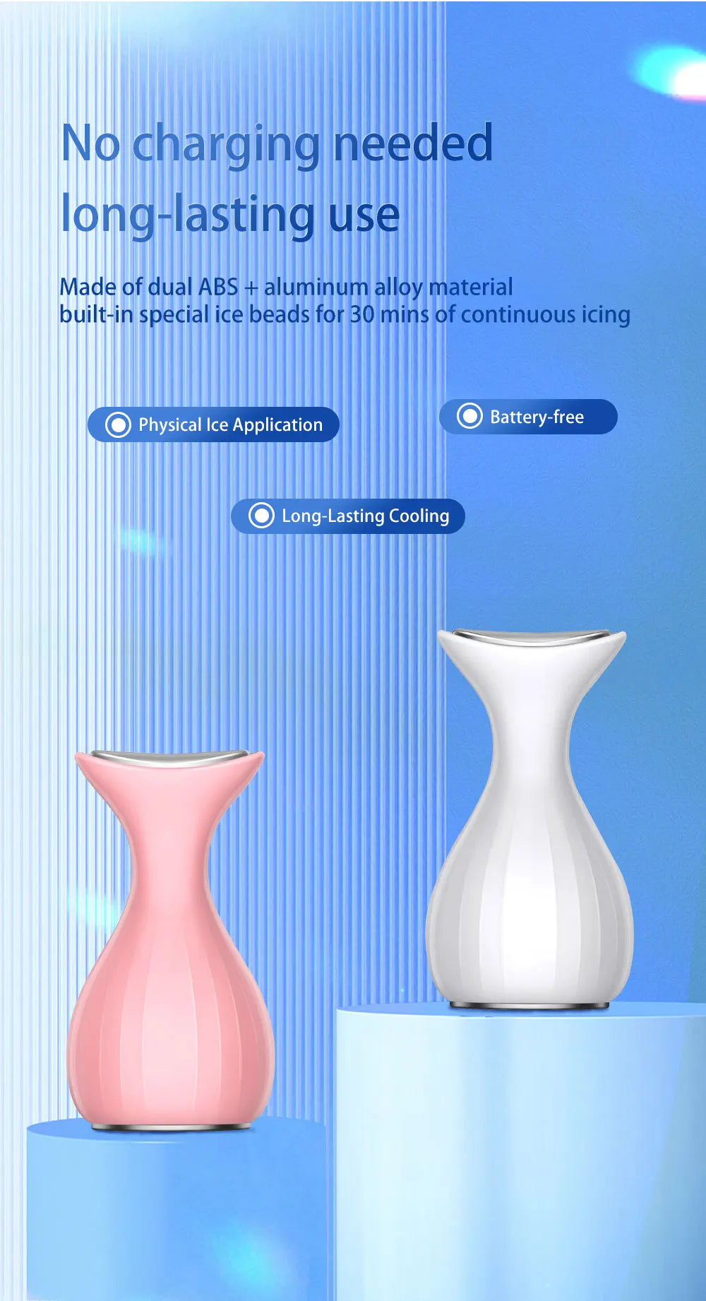 Facial Ice Hammer and Cold Compress Roller for Reducing Puffiness and Skin Lifting - 13