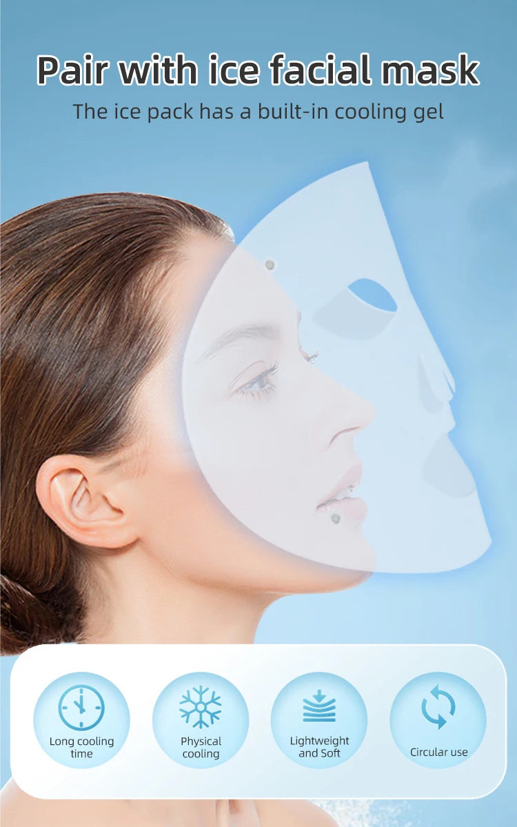 LED Face Mask and Red Light Therapy Device for Skin Rejuvenation and Firming - 8
