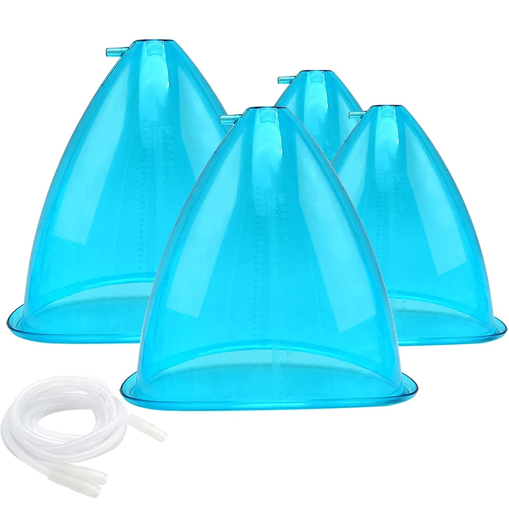 Vacuum Suction Cups and Buttock Massage Enhancer for Body Sculpting Sessions