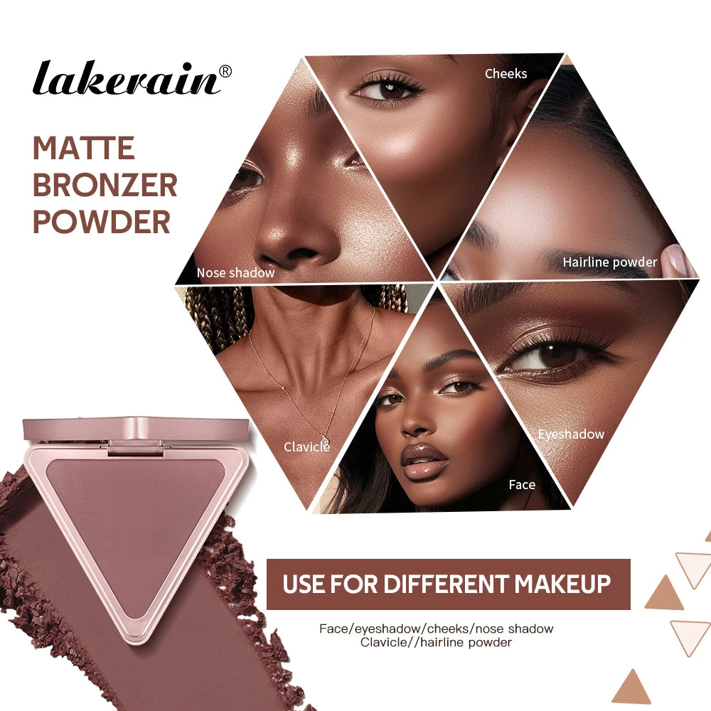 Matte Bronzer and Face Contour Powder for Sculpted Cheeks and Smooth Finish - 11