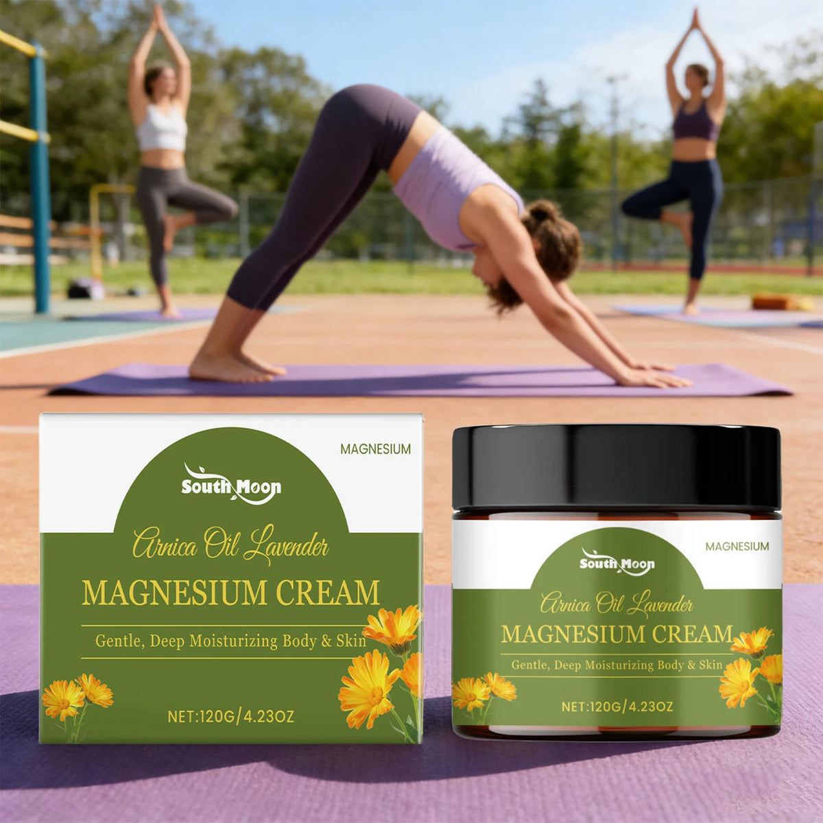 Joint Moisturizing Magnesium Cream and Muscle Relief Balm for Active Body Recovery
