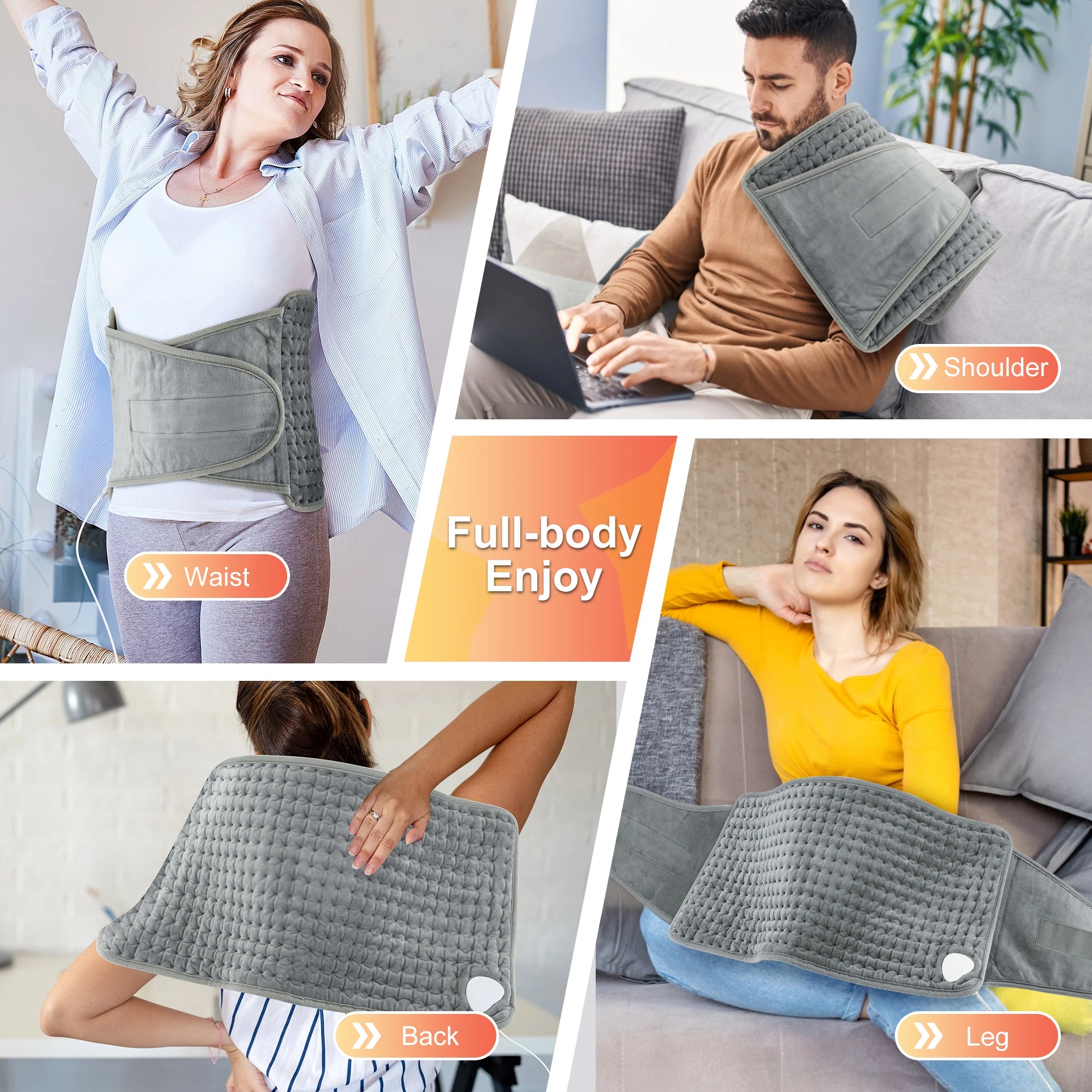 Electric Heating Waist Belt and Thermal Pad for Comfort During Cold Winters - 4