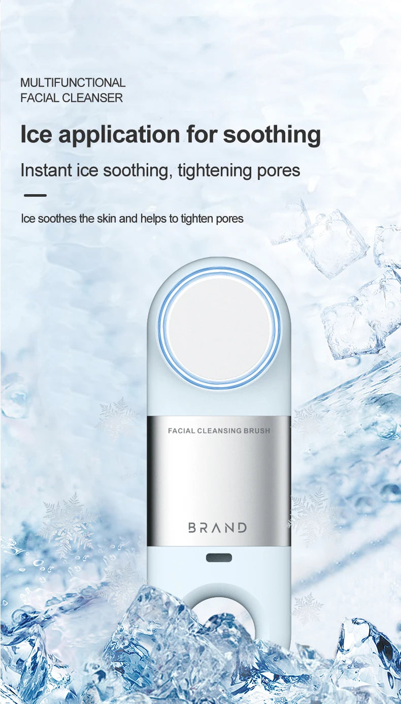 Facial Cleansing Brush and Silicone Face Scrubber for Deep Pore Cleaning and Skincare