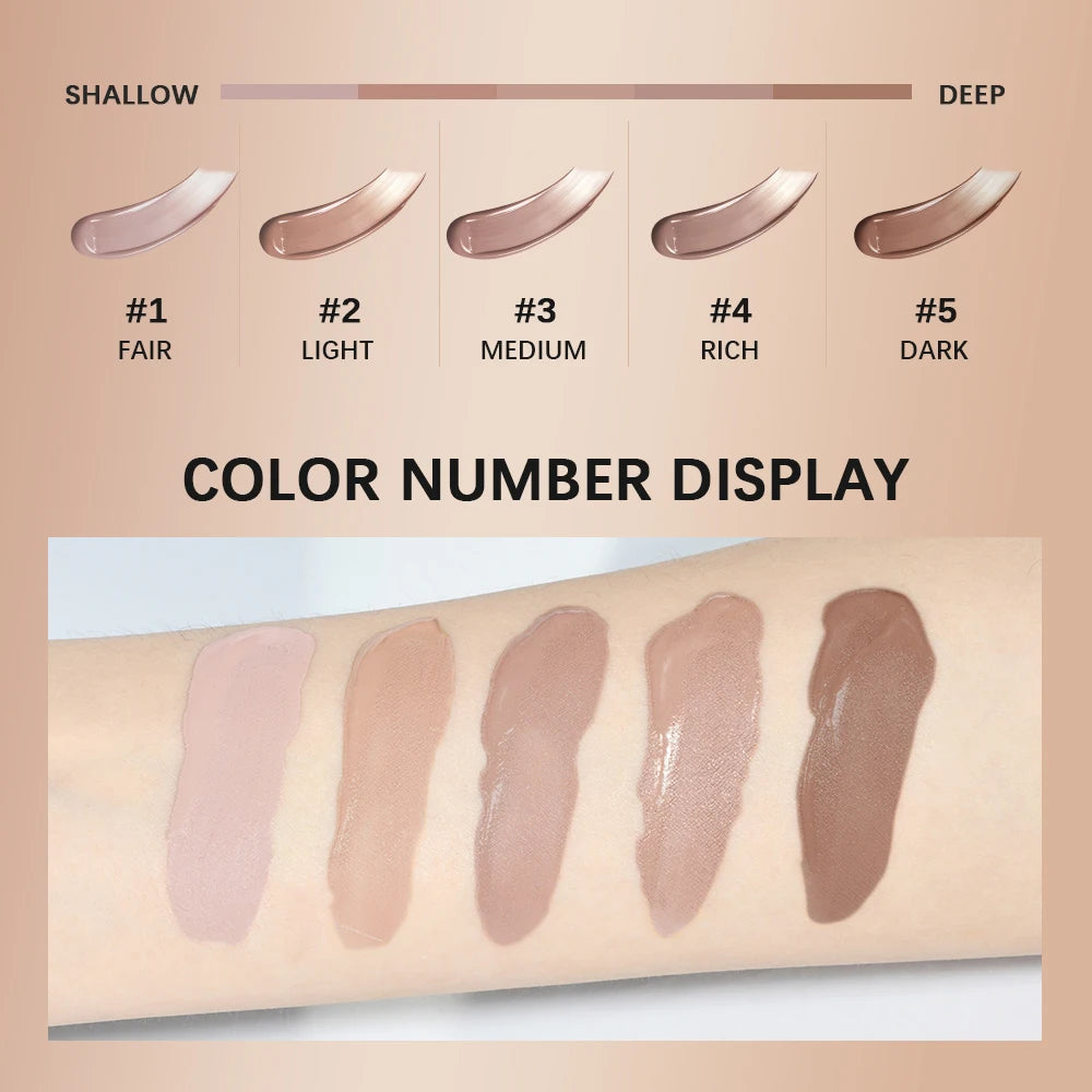Hydrating Tinted Foundation and Moisturizing Concealer for Smooth Daily Makeup