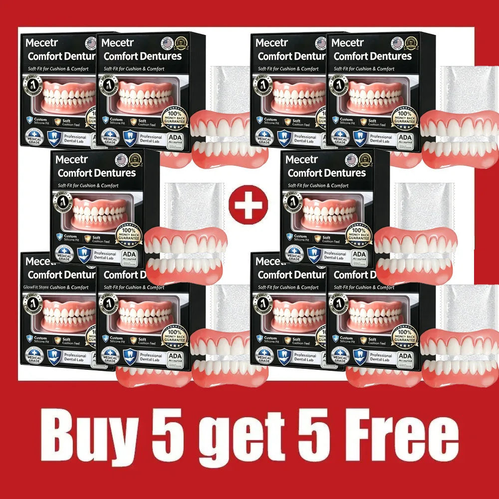 Adjustable Dentures and Fake Teeth Set for Adults and Elderly Daily Wear - 7