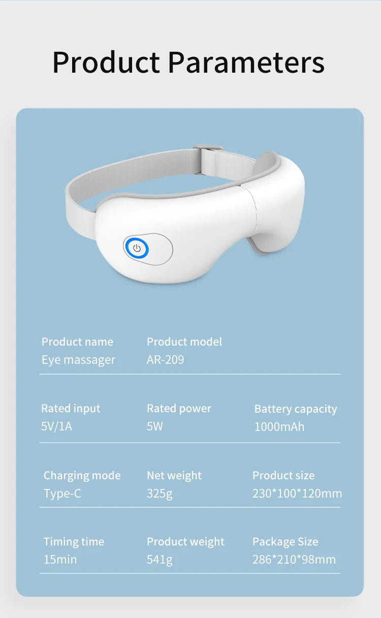 Eye Massager and Heated Compression Mask for Relaxing Tired Eyes at Home - 19