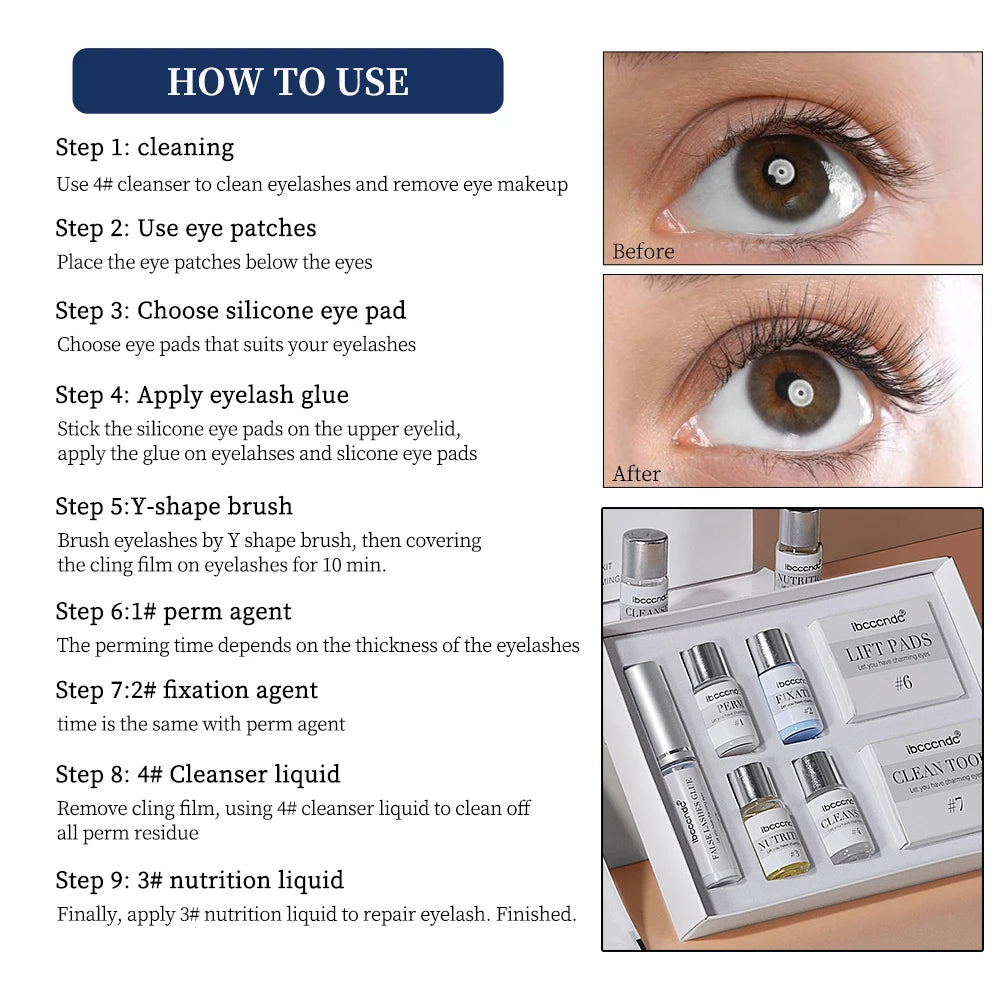 Eyelash Lifting Kit and Perming Set for Professional Home Beauty Routine