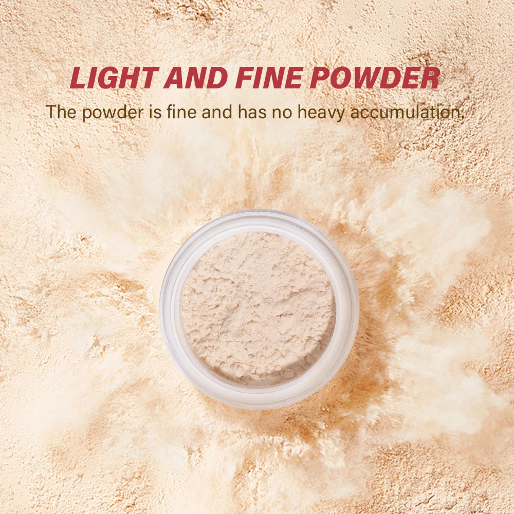 Setting Powder and Loose Finishing Powder for Long Lasting Matte Makeup Finish
