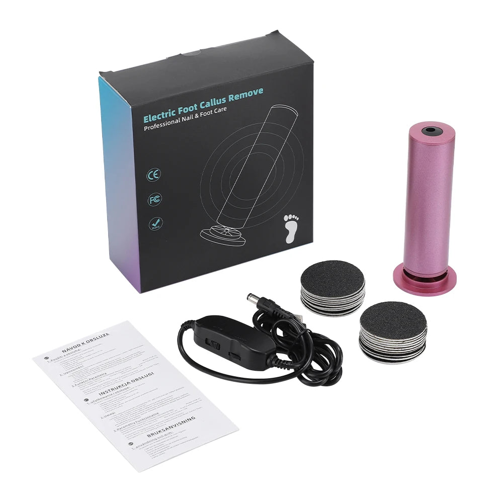 Electric Callus Remover and Foot File Pedicure Tool for Smooth Salon Heels