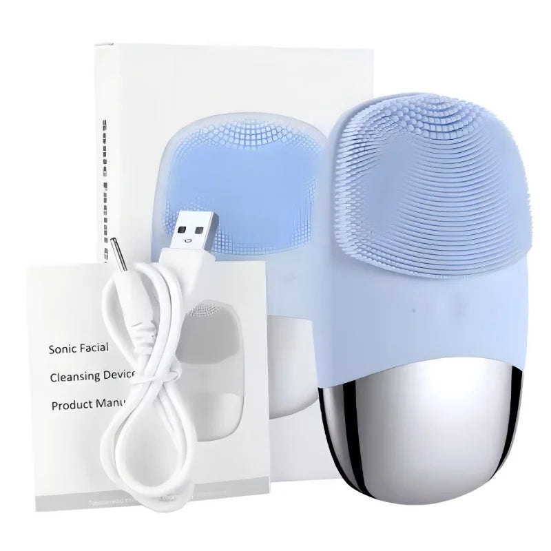 Electric Facial Cleansing Brush and Sonic Face Scrubber for Daily Skin Routine