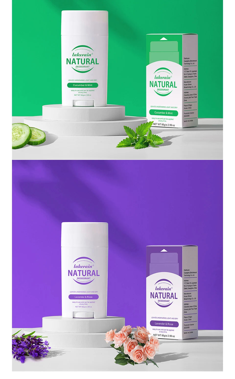 Solid Deodorant Stick and Natural Underarm Balm for Freshness All Day Long - 20