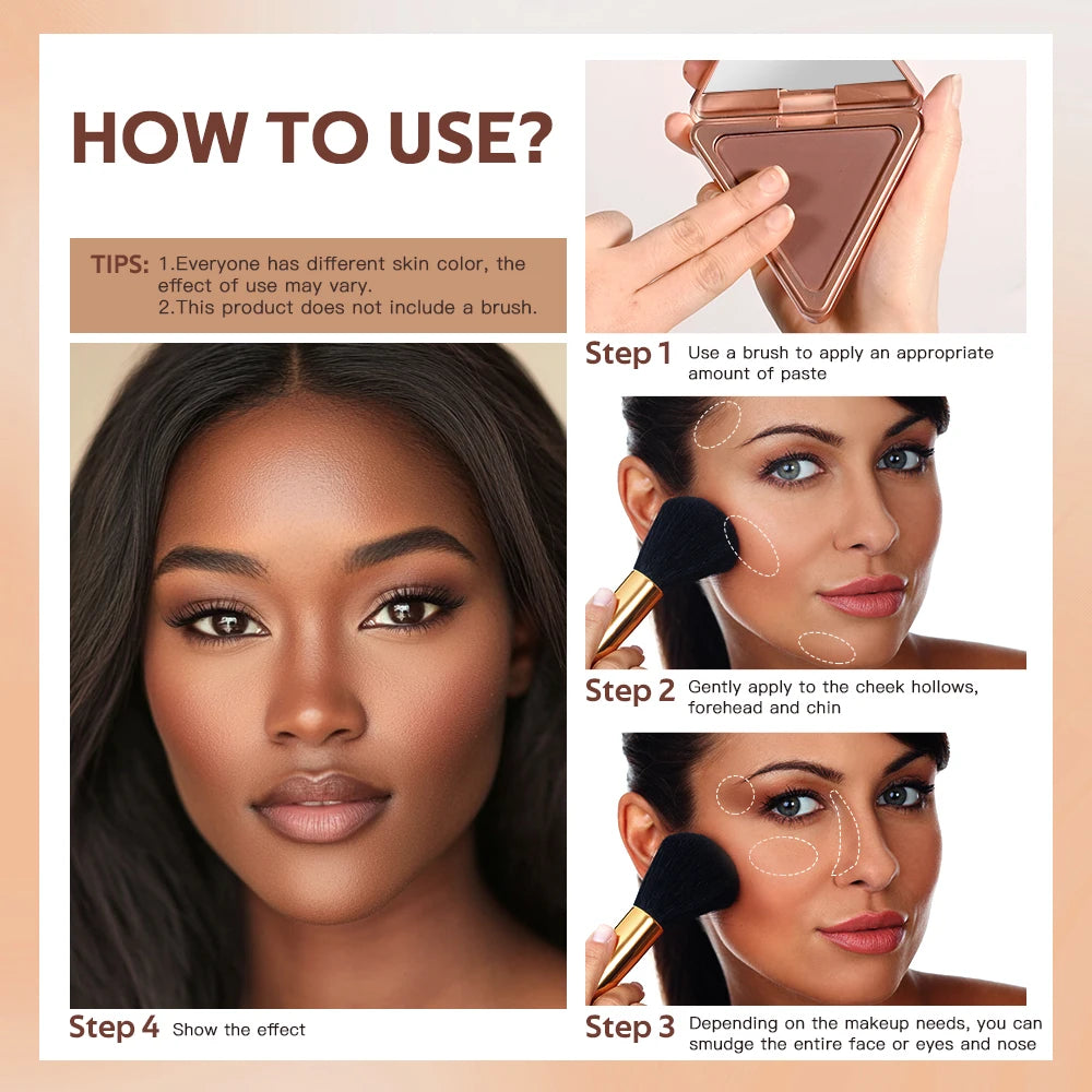 Matte Bronzer and Face Contour Powder for Sculpted Cheeks and Smooth Finish - 13