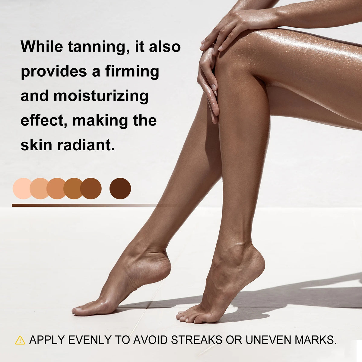 Sunless Tanning Spray and Self Tanning Lotion for achieving a natural glow
