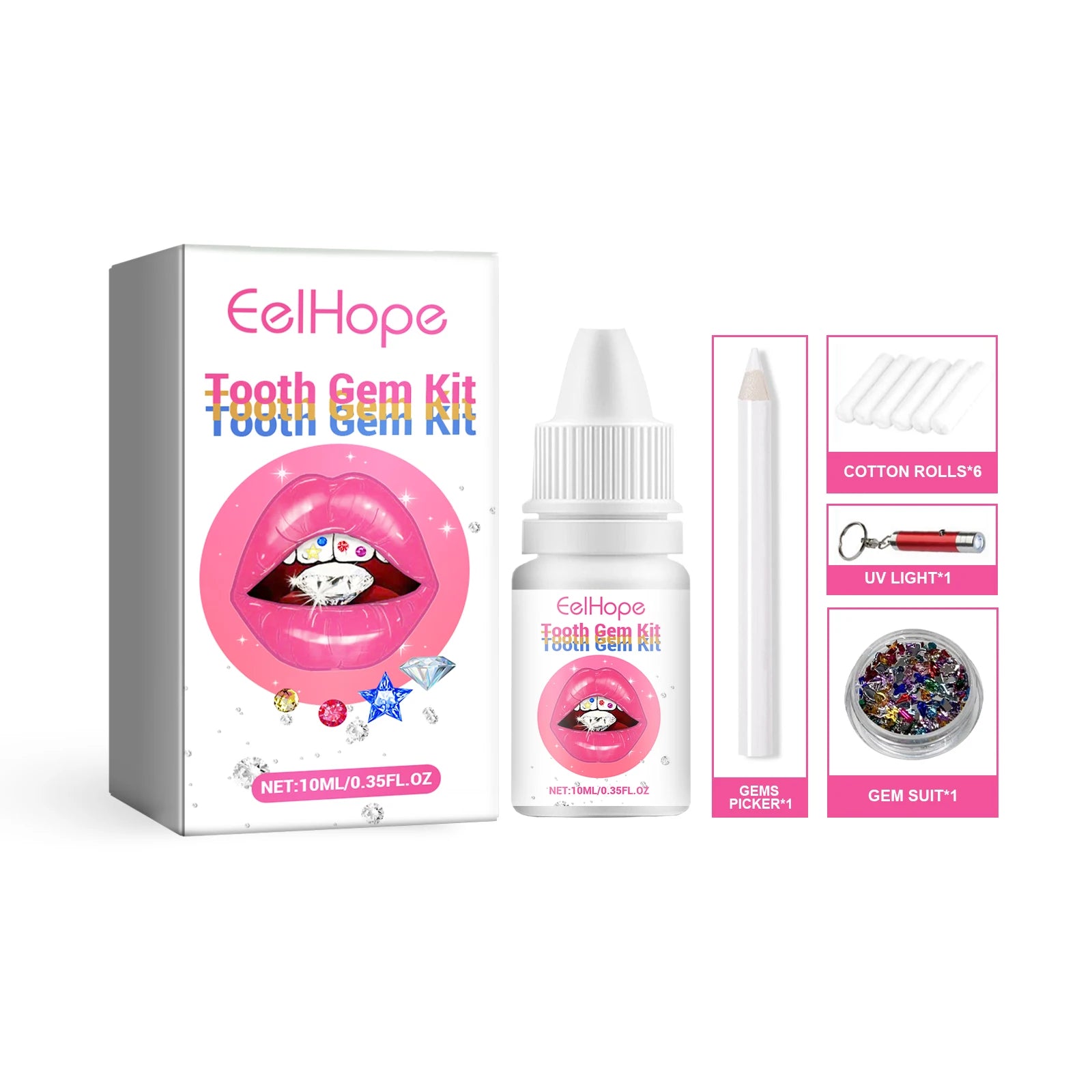 Tooth Gems Kit and Crystal Dental Jewelry for Stylish Teeth Decoration at Home - 20