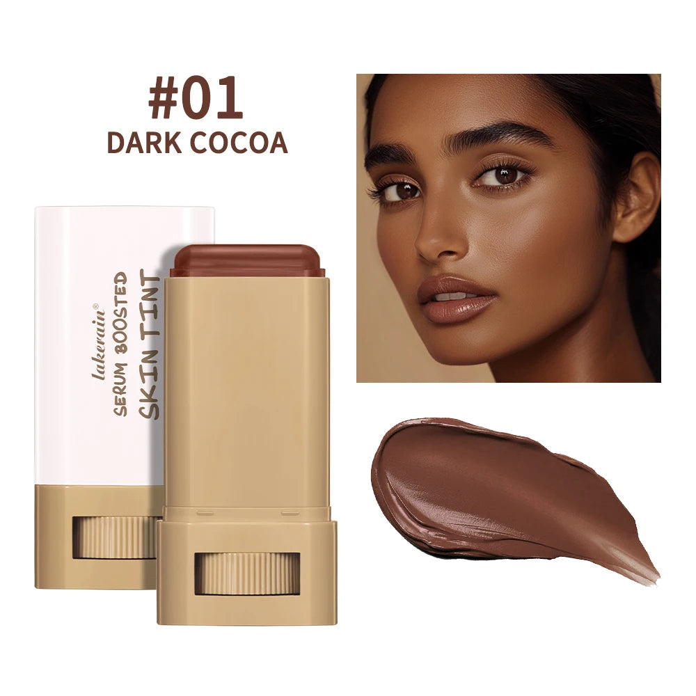 Skin Tint Foundation Stick and Radiant Balm Serum for Daily Natural Coverage - 35