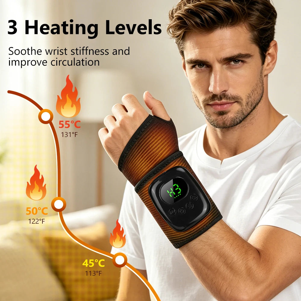 Cordless Wrist Massager and Heated Hand Wrap for Daily Relaxation and Muscle Relief - 10