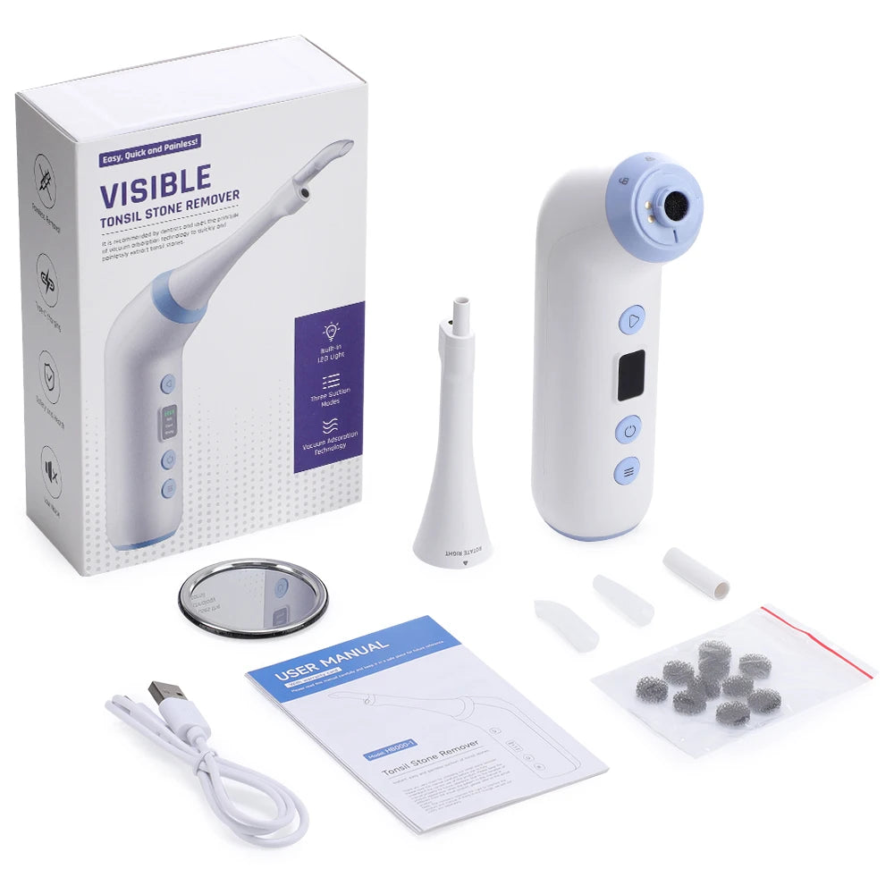 Tonsil Stone Remover and Oral Vacuum Tool for Clearing Bad Breath at Home - 16