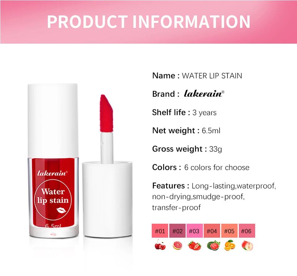 Water Lip Stain and Liquid Blush for Natural Daily Makeup and Hydrated Look