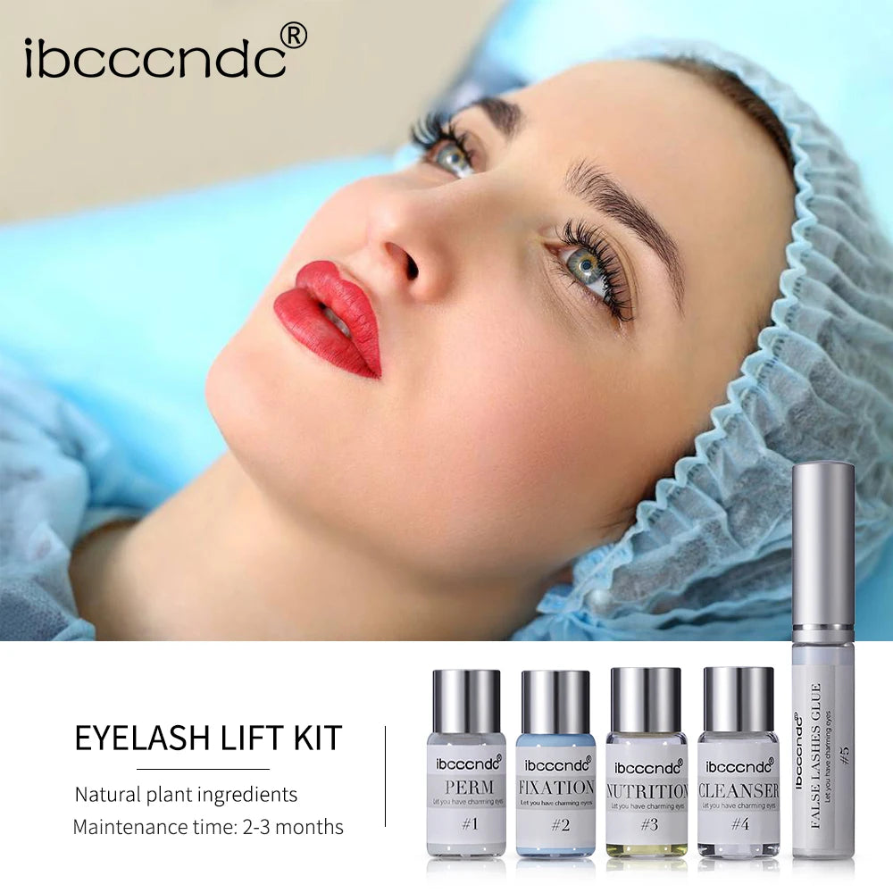 Eyelash Lifting Kit and Semi Permanent Lash Perming Set for Salon and Home Use