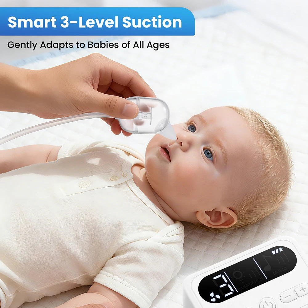 Electric Baby Nasal Aspirator and Nose Sucker for Congested Newborns
