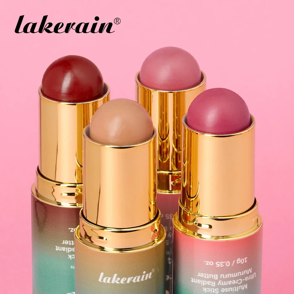 Double Headed Bronzer and Blush Stick for Quick Makeup Routines and Face Contouring - 2