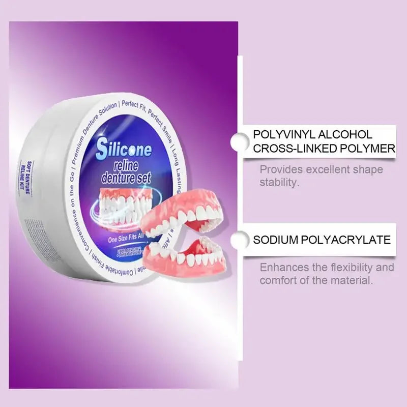 Denture Reliner Kit and Temporary Teeth Set for Daily Smile Enhancement Needs - 4