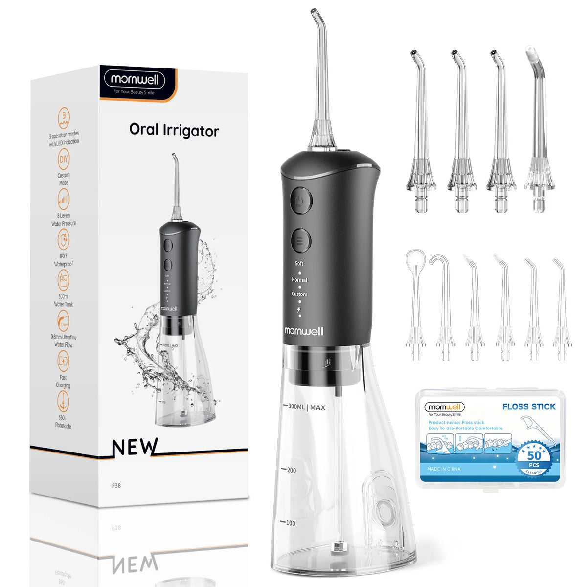 Portable Water Flosser and Dental Oral Irrigator for Daily Teeth Cleaning