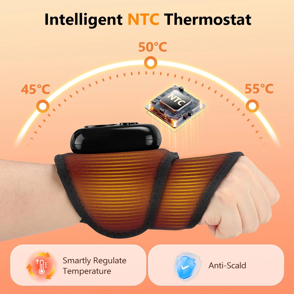 Cordless Wrist Massager and Heated Hand Wrap for Daily Relaxation and Muscle Relief - 5