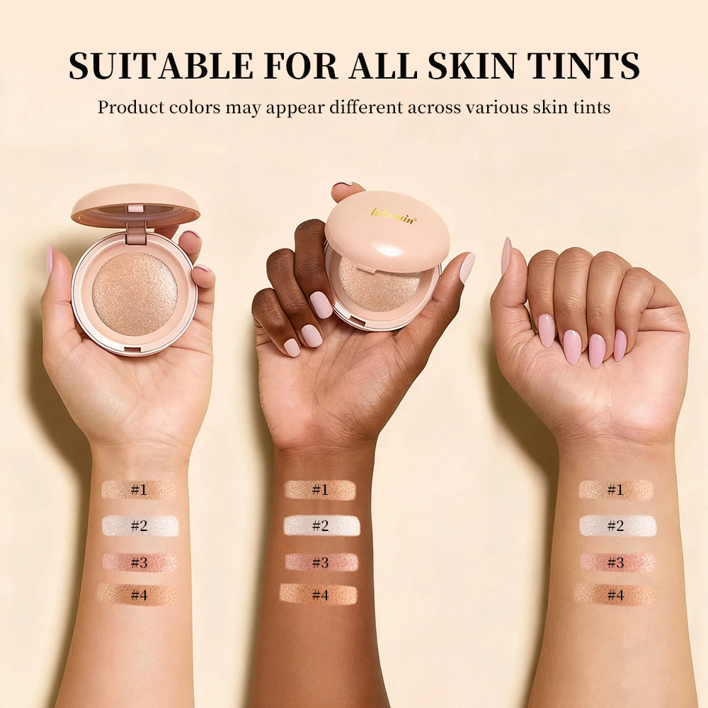Silken Touch Highlighter and Shimmer Makeup Powder for Radiant Glowing Skin