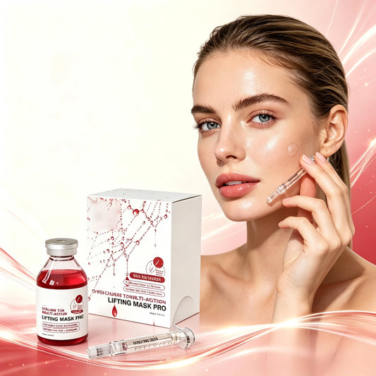 Collagen Spider Silk Mask and Firming Face Serum for Overnight Anti Aging Routine