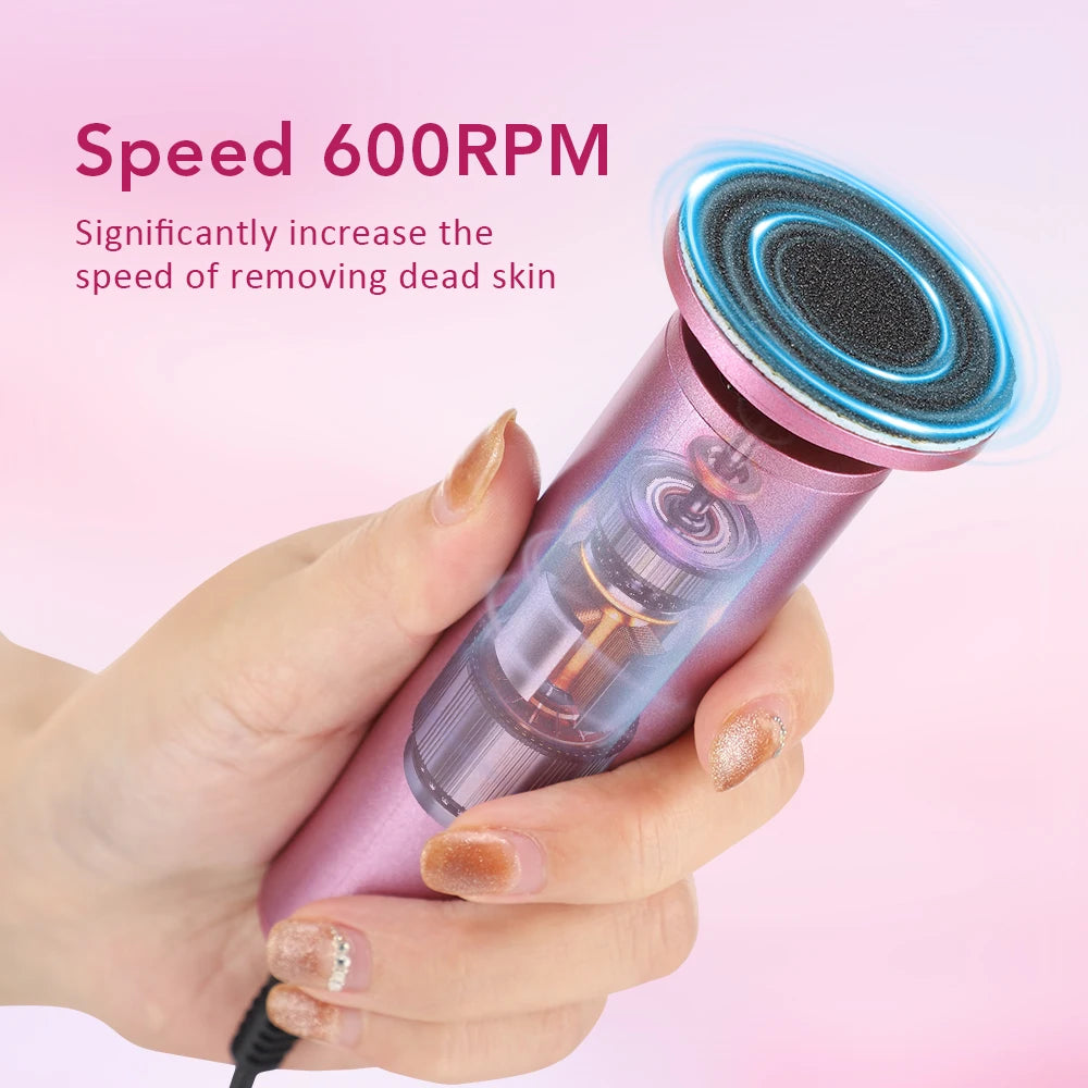 Electric Callus Remover and Foot File Pedicure Tool for Smooth Salon Heels - 8