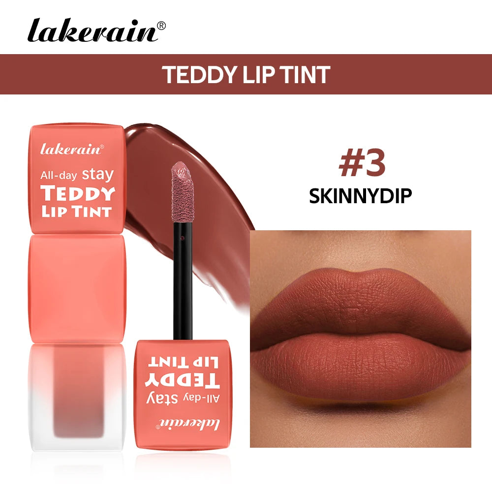 Teddy Lip Tint and Matte Liquid Lipstick for long lasting waterproof natural makeup - 24