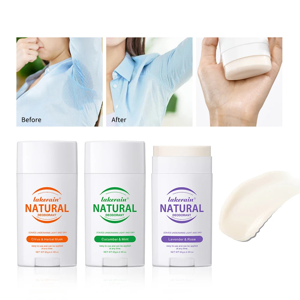 Solid Deodorant Stick and Natural Underarm Balm for Freshness All Day Long - 1