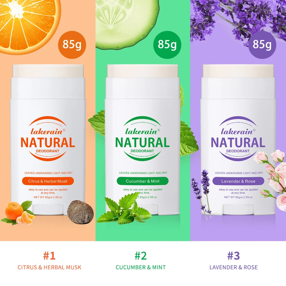 Solid Deodorant Stick and Natural Underarm Balm for Freshness All Day Long - 3