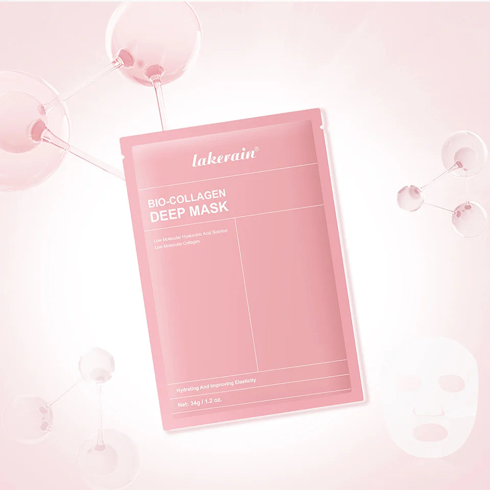 Bio Collagen Face Mask and Deep Hydrating Sheet for Overnight Skin Rejuvenation