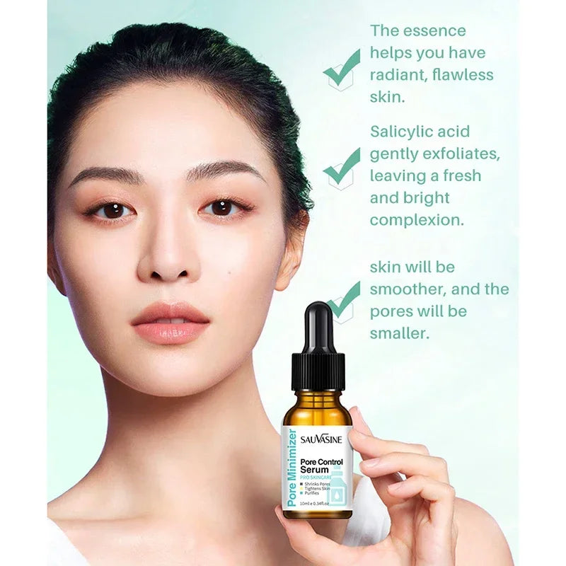 Pore Shrinking Serum and Face Tightening Essence for Smooth Radiant Skin
