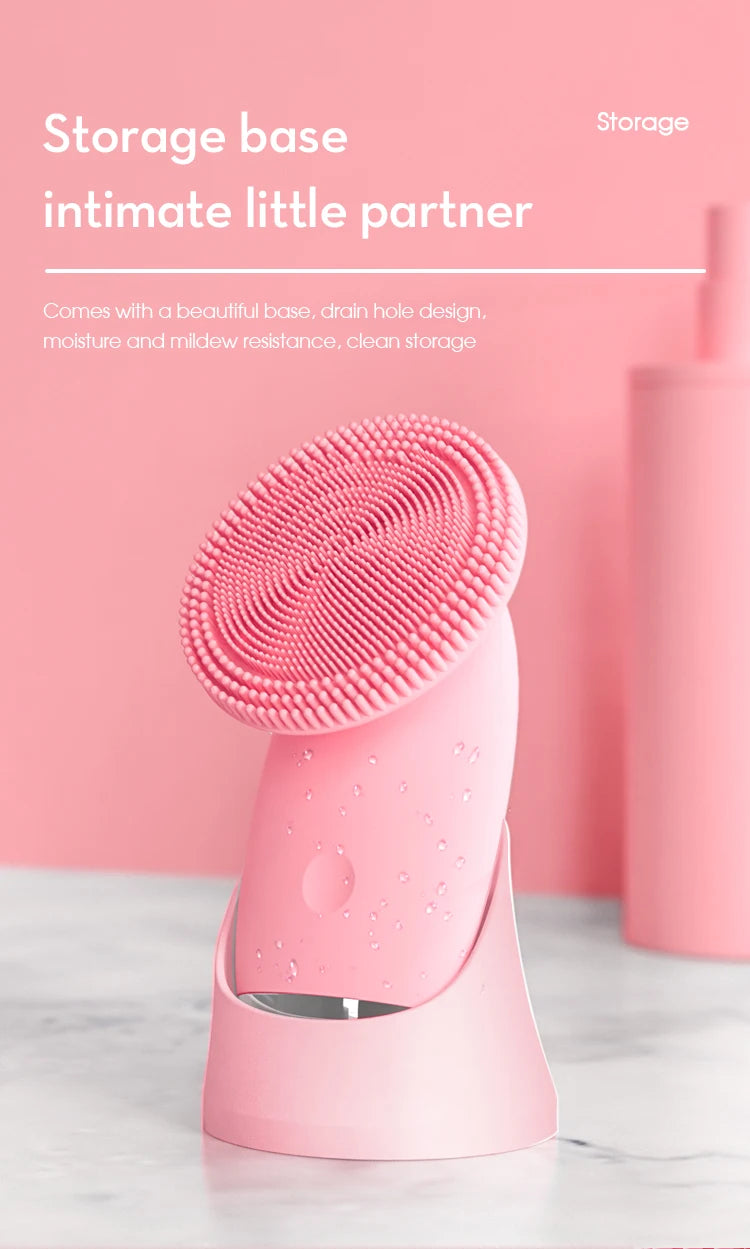 Silicone Face Cleansing Brush and Facial Scrubber for Daily Skin Pore Cleaning - 14