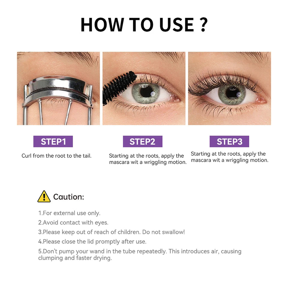 5D Mascara and Waterproof Lash Lengthening Makeup for Daily and Party Looks - 15