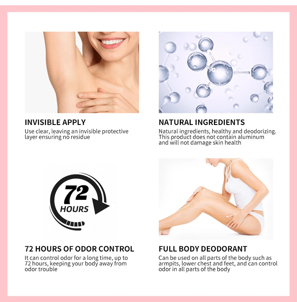 Body Care Deodorant and Whole Body Odor Eliminator for Daily Freshness and Comfort - 9