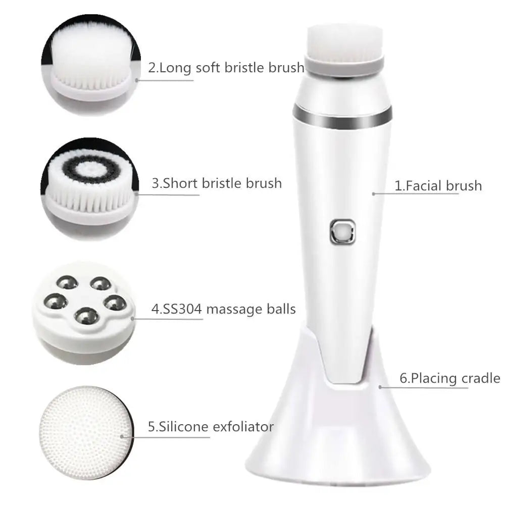 Electric Facial Cleansing Brush and Pore Cleaner for Daily Skincare Routine
