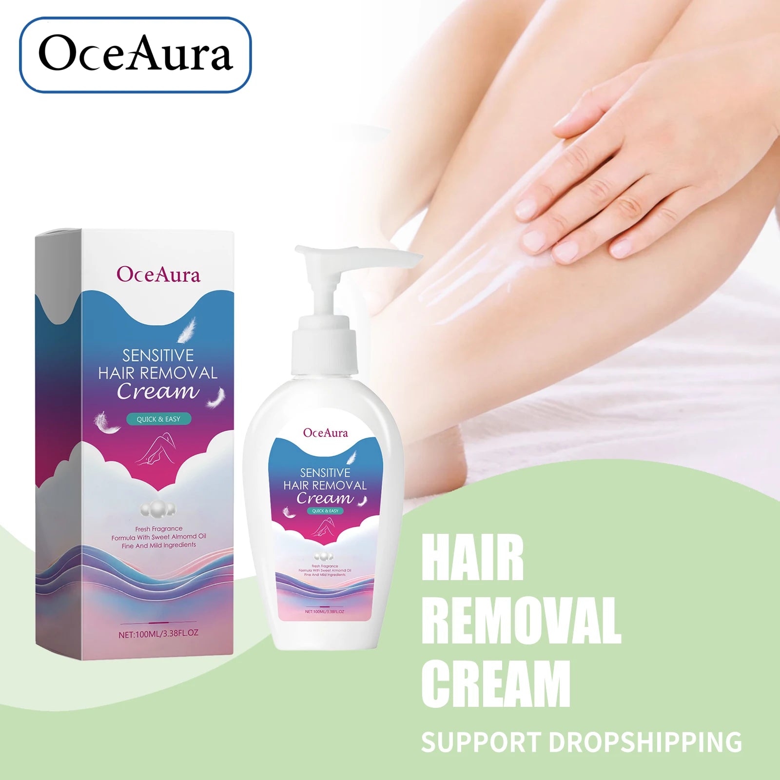 Hair Removal Cream and Depilatory Lotion for Painless Grooming and Smooth Skin - 1