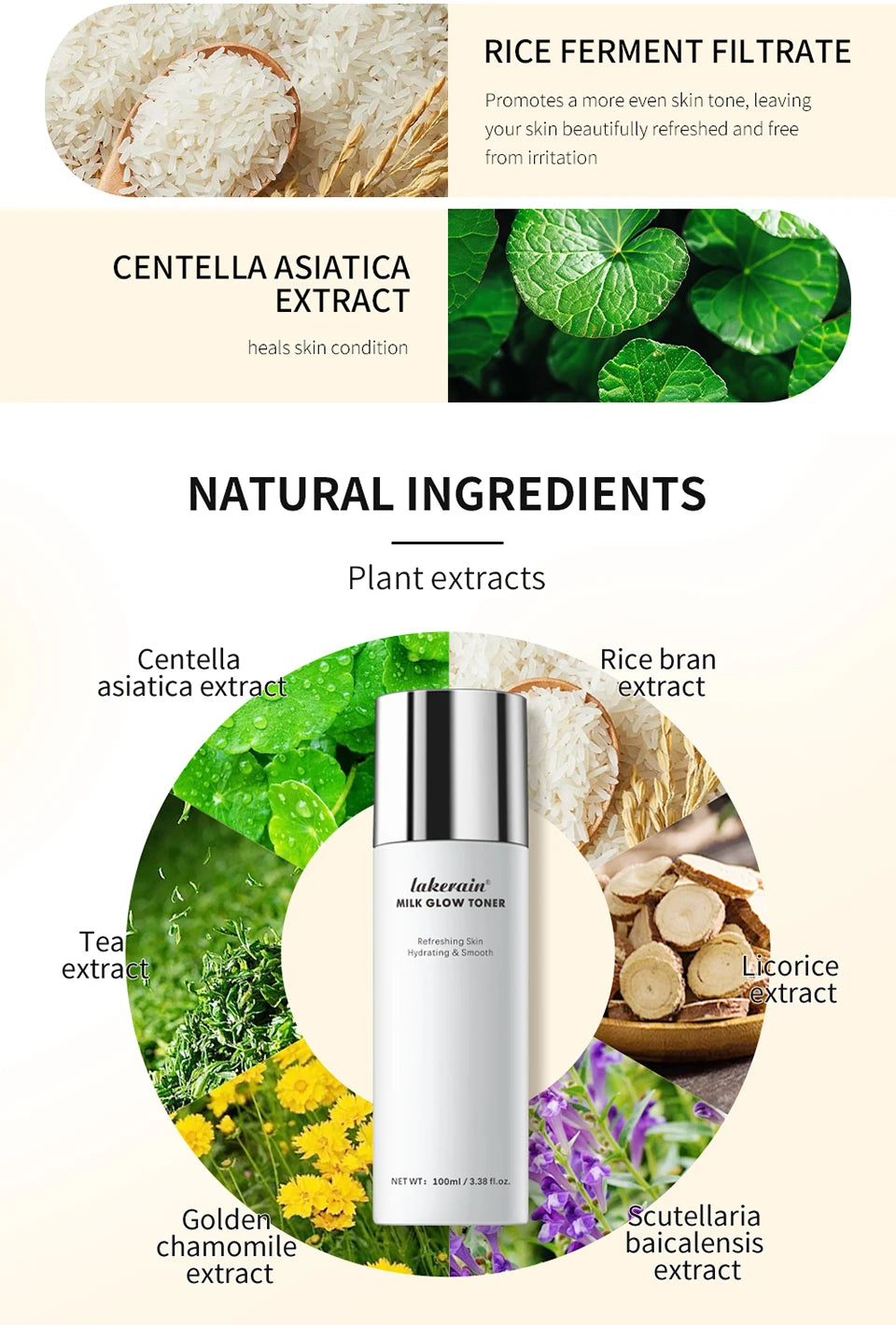 Milk Glow Toner and Brightening Facial Skin Care for Hydrated Radiant Skin - 12