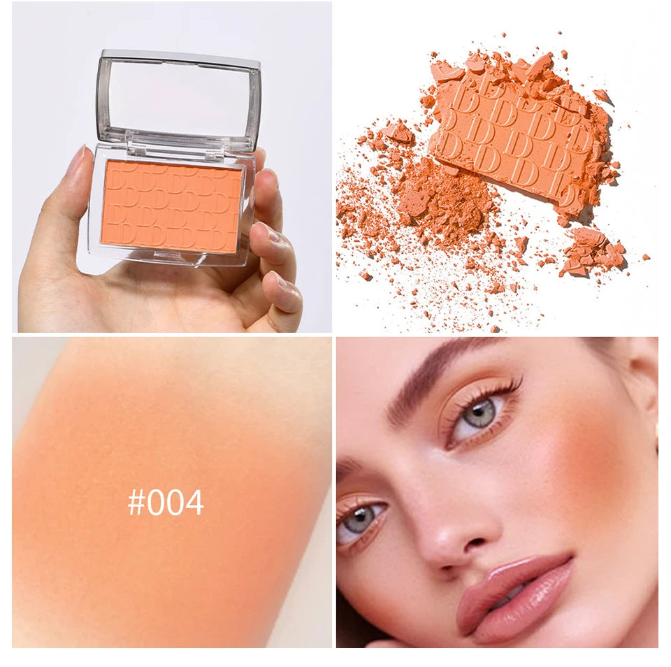 Embossed Blush Palette and Matte Face Makeup for a Natural Glowing Complexion
