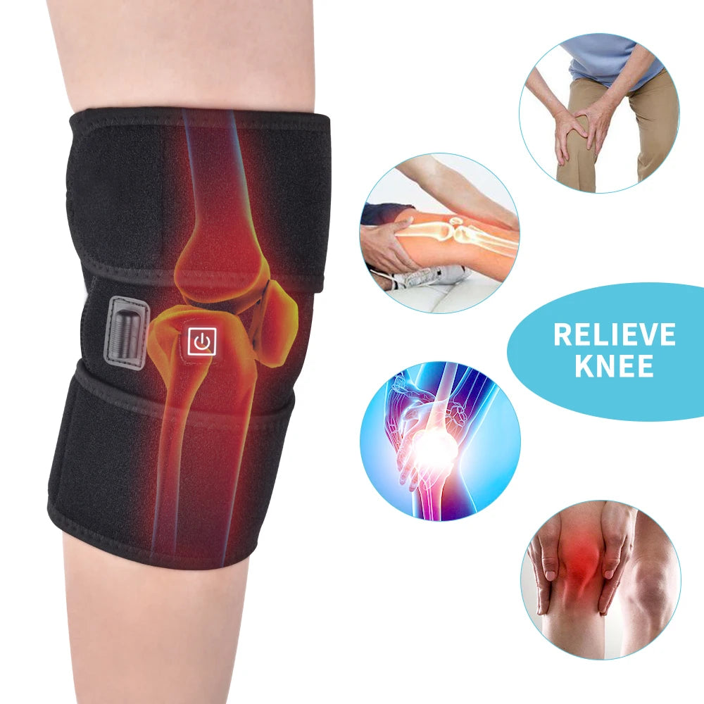 Electric Knee Heating Pad and Heated Brace Support for Joint Relief and Leg Warmth