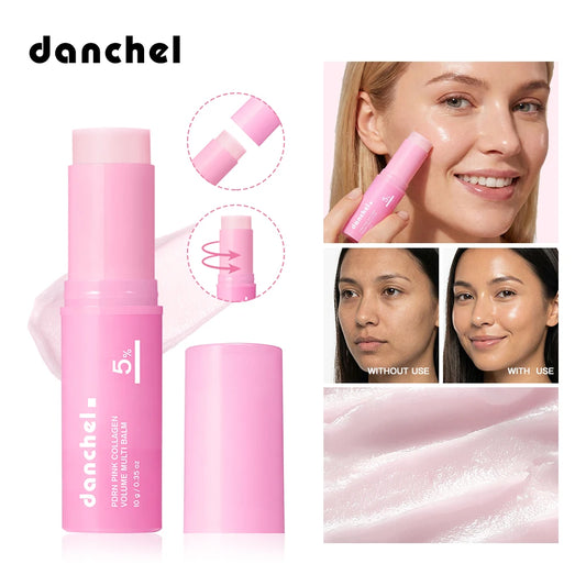 Collagen Moisturizing Balm and Hydrating Face Stick for Instant Dewy Plump Skin