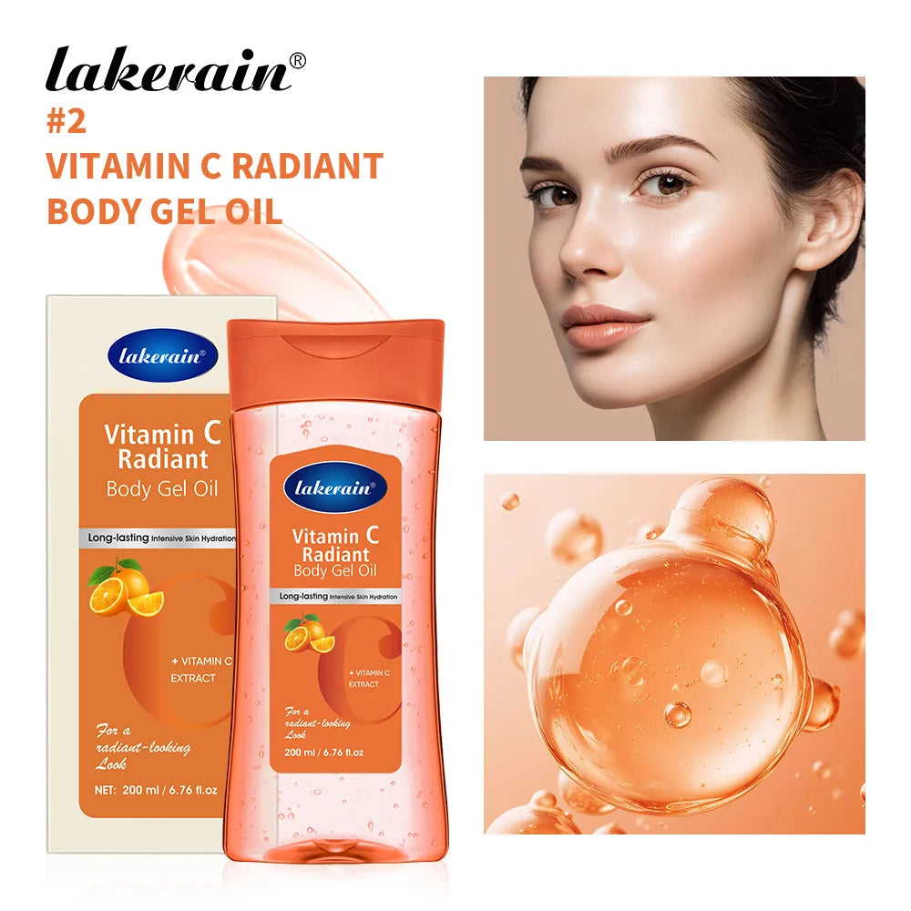 Radiant Body Gel Oil and Moisturizing Skin Treatment for Daily Glowing Skincare