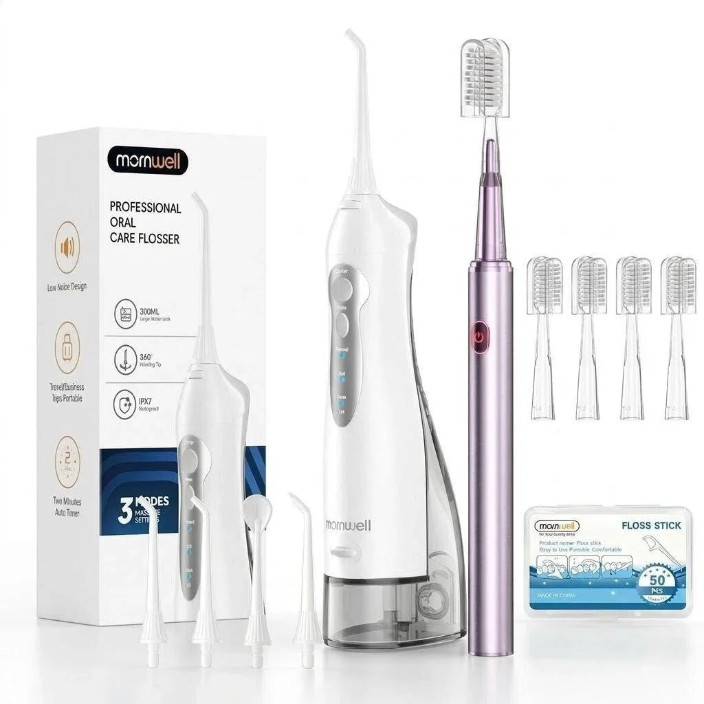 Water Flosser and Electric Toothbrush Set for Deep Dental Care at Home Travel - 22