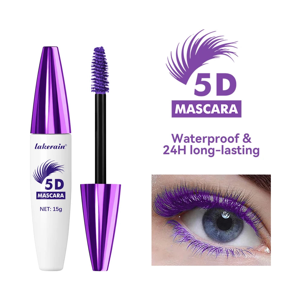 5D Mascara and Waterproof Lash Lengthening Volume Makeup for Daily Eye Styling - 2